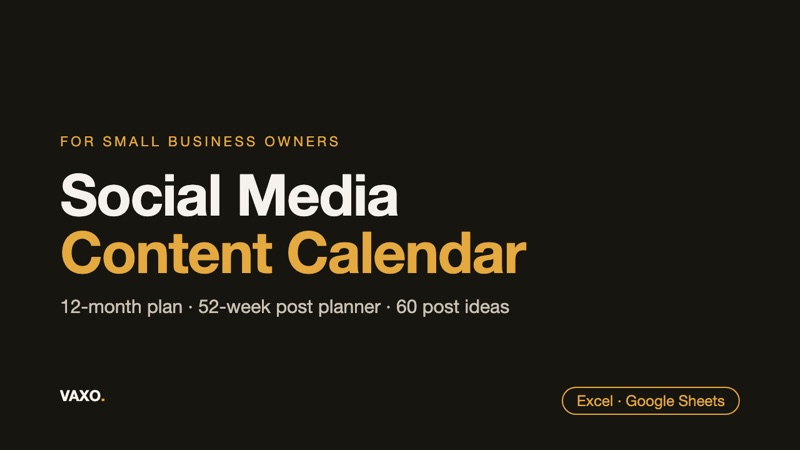 Social Media Content Calendar