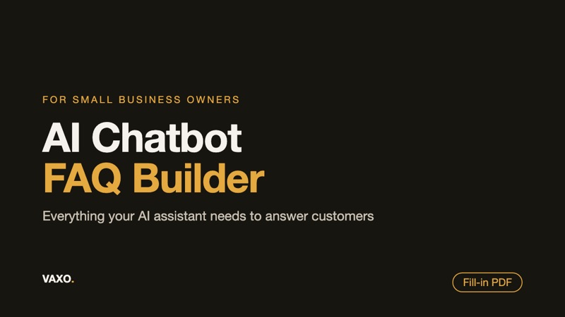 AI Chatbot FAQ Builder