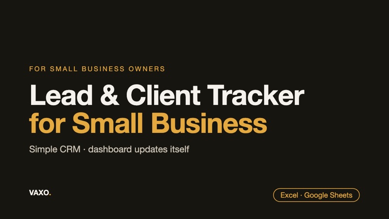 Lead & Client Tracker