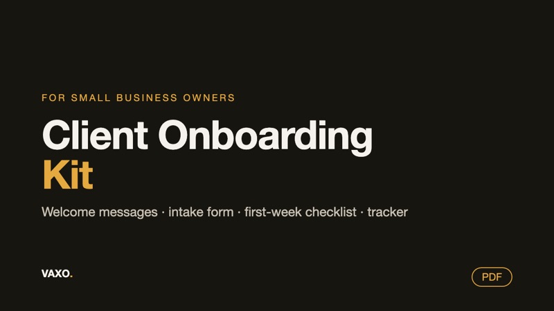 Client Onboarding Kit